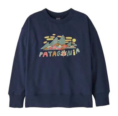 Trui Patagonia Kids Crew Sweatshirt Fitz Roy Foliage: New Navy