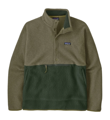 Trui Patagonia Men Retro Pile 1/2 Snap P/O Old Growth Green