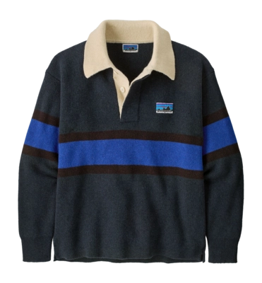 Trui Patagonia Unisex Recycled Wool-Blend Rugby Sweater Rugby Big: Sunken Blue