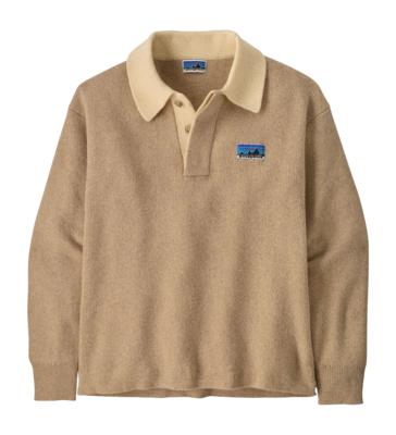 Trui Patagonia Unisex Recycled Wool-Blend Rugby Sweater Seabird Grey