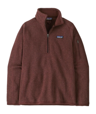 Trui Patagonia Women Better Sweater 1/4 Zip Dark Ruby
