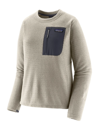 Trui Patagonia Women R1 Air Crew Birch White Regular Fit