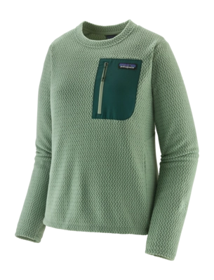 Trui Patagonia Women R1 Air Crew Ellwood Green
