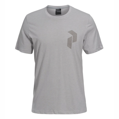 T-Shirt Peak Performance Track Tee Med Grey Mel Herren
