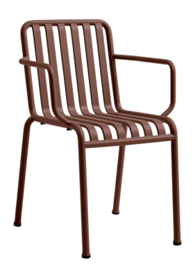 HAY Palissade Stoel met Armleuning - Iron Red