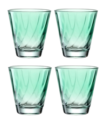 Tumbler Leonardo Twist Green 215 ml (Set van 4)