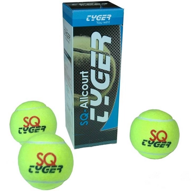 Balles de Tennis Tyger SQ Allcourt 3-Unités