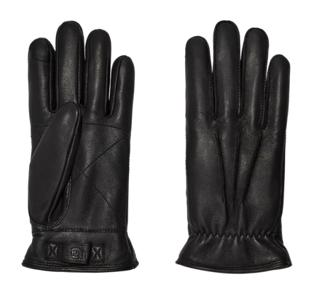 UGG Hommes 3 Point Leather Glove Black | Equipementaventure