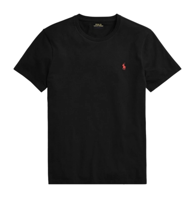 T-Shirt Ralph Lauren Men Slim Fit Jersey Crewneck Rl Black