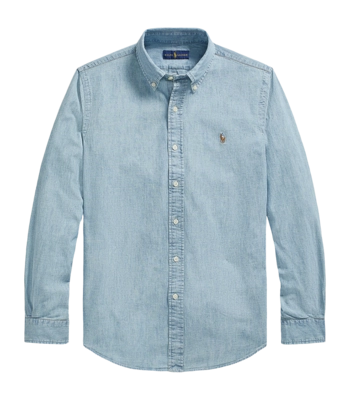 Chemise Ralph Lauren Men Chambray Shirt Chambray