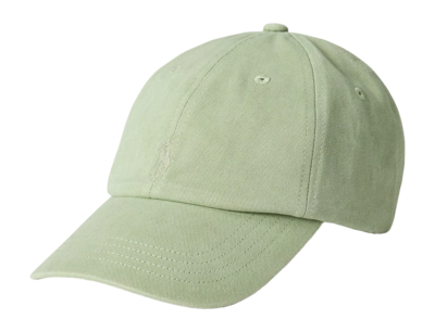 Casquette Ralph Lauren Men Mineral-Dyed Twill Ball Green Stone