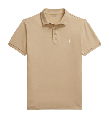 Poloshirt Ralph Lauren Slim Fit Stretch Mesh Herren Classic Khaki