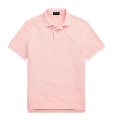 Poloshirt Ralph Lauren Slim Mineral-Dyed Mesh Herren Rose