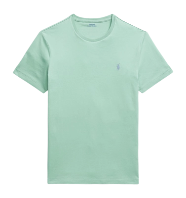 T-Shirt Ralph Lauren Men Slim Fit Jersey Crewneck Celadon