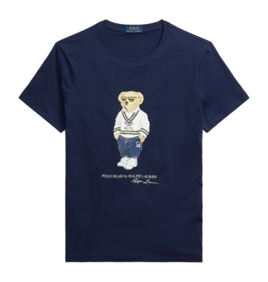 T-Shirt Ralph Lauren Men Slim Fit Polo Bear Jersey Newprt Navy Hrtg Icn Bear