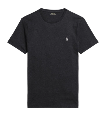 T-Shirt Ralph Lauren Men Slim Fit Jersey Crewneck Black Marl Heather/C9590