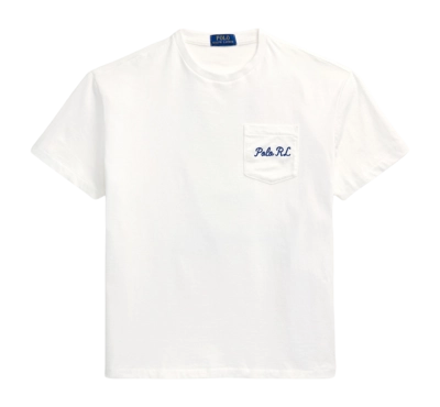 T-Shirt Ralph Lauren Men Slim Fit Polo Bear Jersey White Hrtg Icons Bear