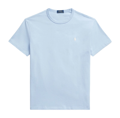 T-Shirt Ralph Lauren Homme Classic Fit Jersey Crewneck Chambray Blue