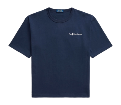 T-Shirt Ralph Lauren Men Relaxed Fit Logo Jersey Cruise Navy
