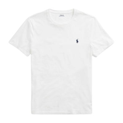 T-shirt Ralph Lauren Homme Slim Fit Jersey Crewneck White