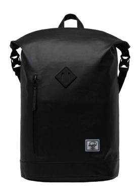 Backpack Herschel Roll Top Weather Resistant Black