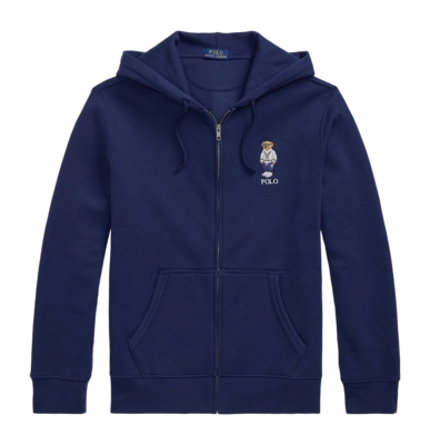 Hoodie Ralph Lauren Polo Bear Fleece Full Zip Herren Newprt Navy Hrtg Icn Bear