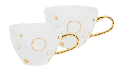 Thee- en Koffiekop Urban Nature Culture Good Morning Special Edition Gold 350 ml (2-Delig)