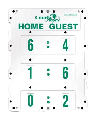 Scoreboard Court Royal Pointer White