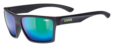 Zonnebril Uvex LGL 29 Black Mat Mirror Green