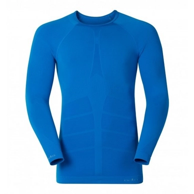 Ondershirt Odlo L/S Crew Neck God Jul Men Directoire Blue