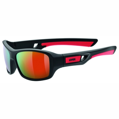 Zonnebril Uvex Junior Sportstyle 505 Black-Mat Red
