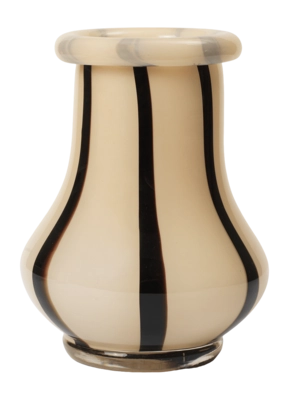 Ferm Living Riban Vaas Cream - H 19 cm | fonQ.nl