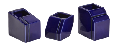 Vaas Serax Mini Silos Blue (Set van 3)