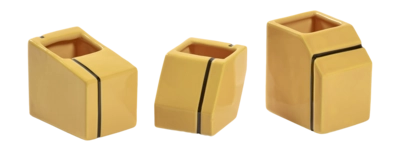 Vaas Serax Mini Silos Yellow (Set van 3)