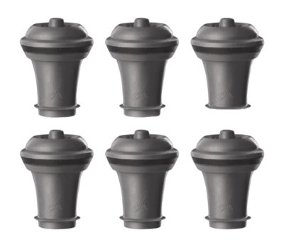 Flessluiting Vacu Vin Wine Stopper Set Grijs 6 Stuks