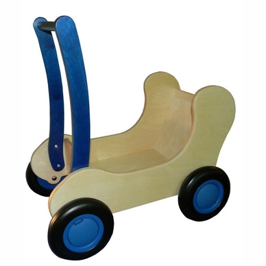 Puppenwagen Van Dijk Toys Combi Holz Blau