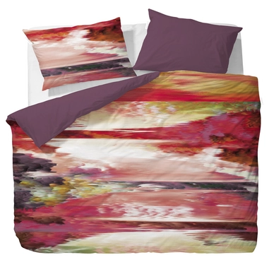 Taies d'oreiller Essenza Vance Red Satin de Coton (50 x 75 cm)