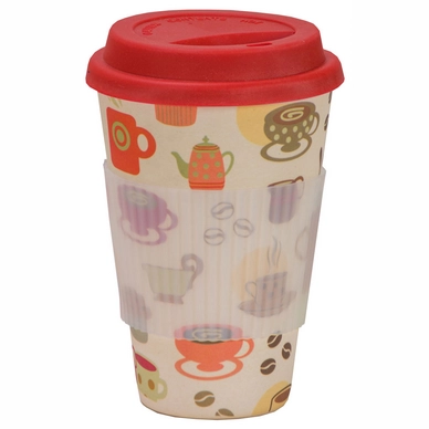 Reisbeker Vango Bamboo Coffee Mug 470ml Coffee Cup Print