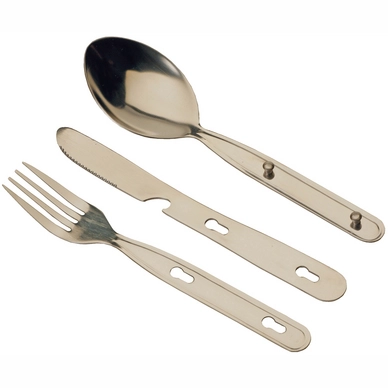 Cutlery Set Vango Knife Fork and Spoon Silver