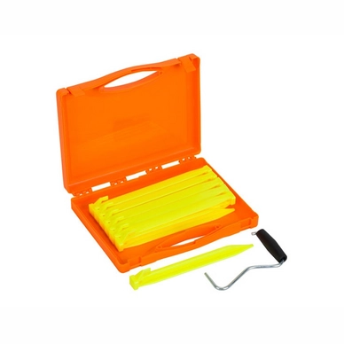 Tentharing Vango Bolt Plastic Peg Set Peg Extractor storage case Yellow 22 cm (12-Delig)