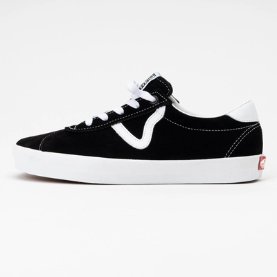 Black & white low top vans on sale