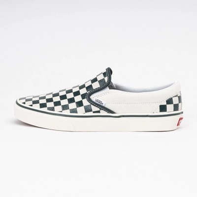 Sneakers Vans Women Classic Slip-On Checkerboard Green/ True White