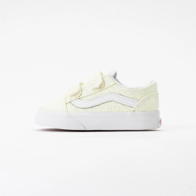 Baskets Vans Bébé Old Skool V UV Glitter Pink /True White