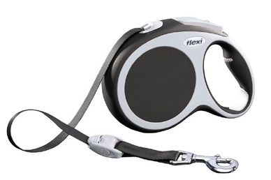 Riem Flexi Vario L met Band Antraciet