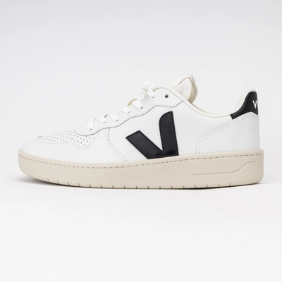 Sneaker Veja V-10 Leather Herren Extra-White Black 2025