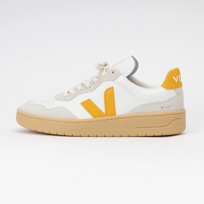 Baskets Veja Homme V-90 O.T. Leather Extra-White Toscane Natural
