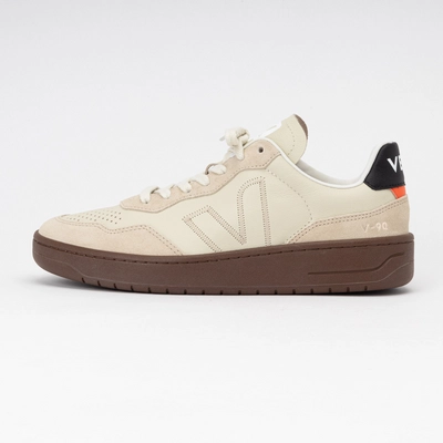Sneaker Veja V-90 ZZ O.T. Leather Herren Pierre Almond Black