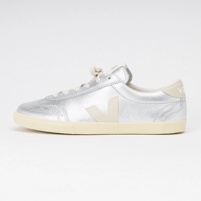 Sneaker Veja Volley O.T. Leather Damen Silver Pierre