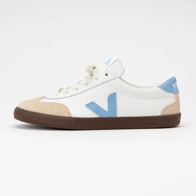 Sneaker Veja Volley O.T. Leather Damen White Aqua Bark