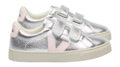 Veja Kids Small Esplar Leather Silver Lassi